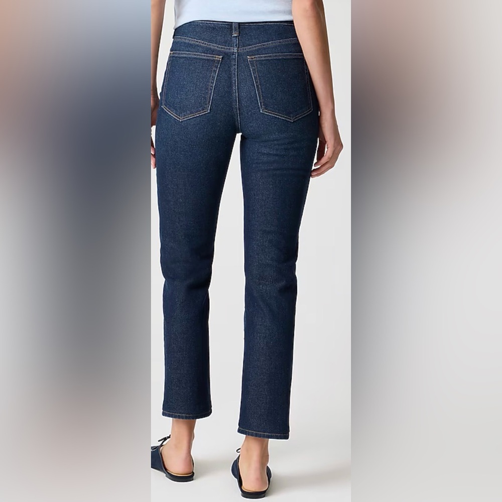 J. Crew Women's Straight Leg Jeans - Dark Blue size 30 - Picture 4 of 8